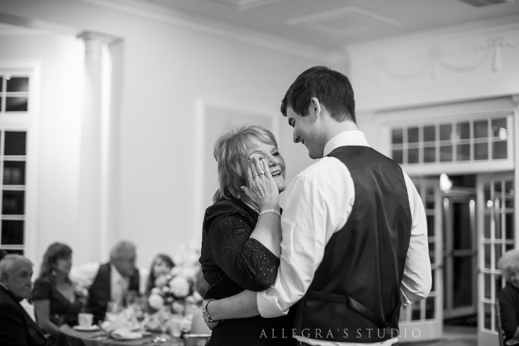 Emotional mother of the groom