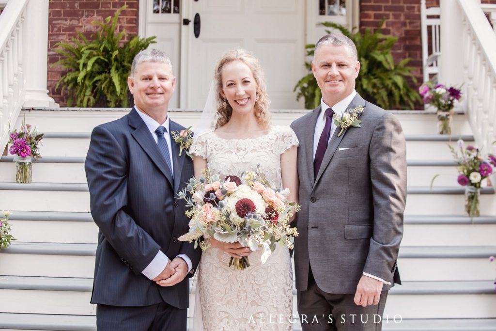 2 aussies and an american - family portrait